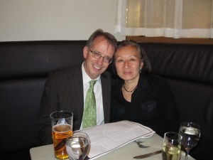 Corner table at Bloor Street Diner