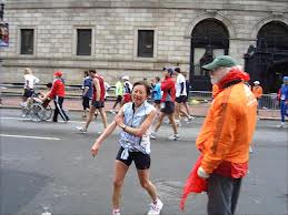 Boston after the finish line