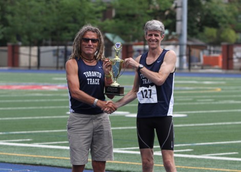 Doug Smith & Paul Osland, Presiden of Canadian Masters Athletics (3rd term)